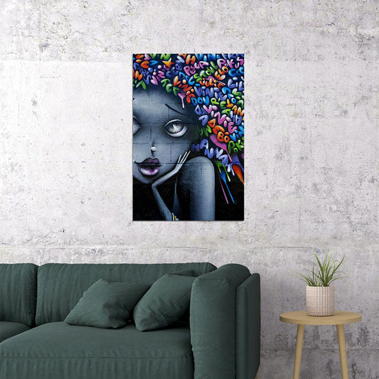 Street Art Graffiti Writing Figure Poster Wall Art Print Home Wall Decor - xonomax
