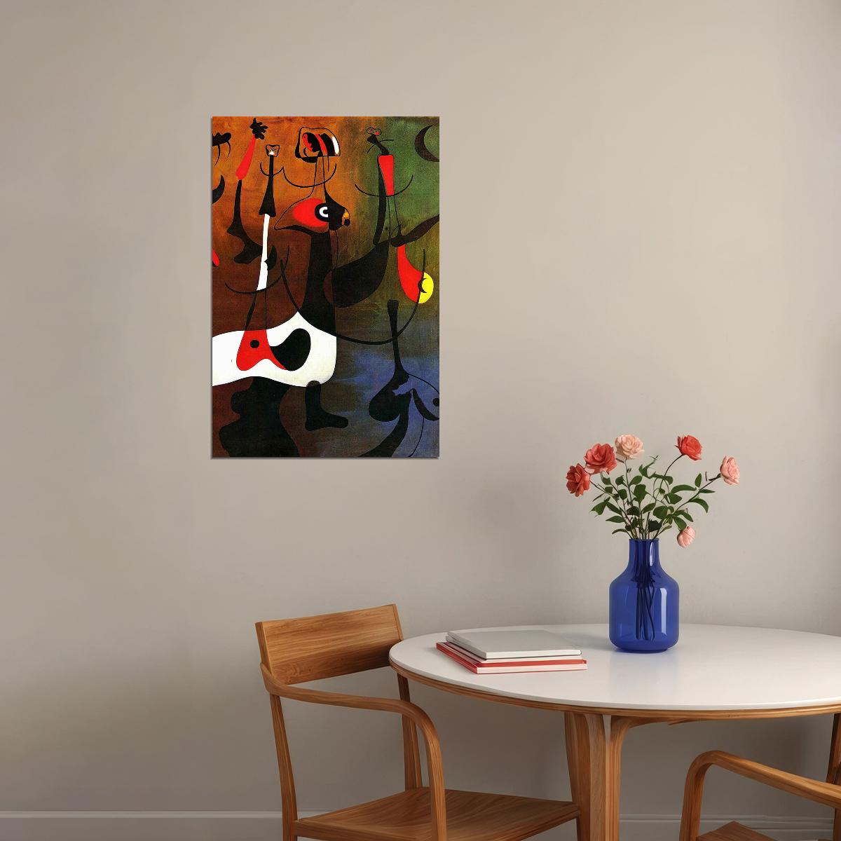 Joan Miro Modern Surrealism Artist Poster Wall Art Print Home Wall Decor - xonomax
