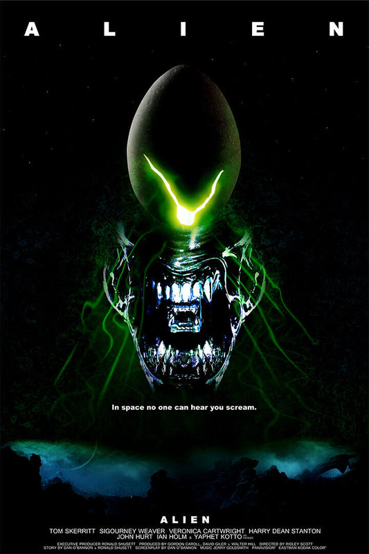 Classic Alien Movie Science Fiction Adventure Poster Wall Art Print Home Wall Decor - xonomax