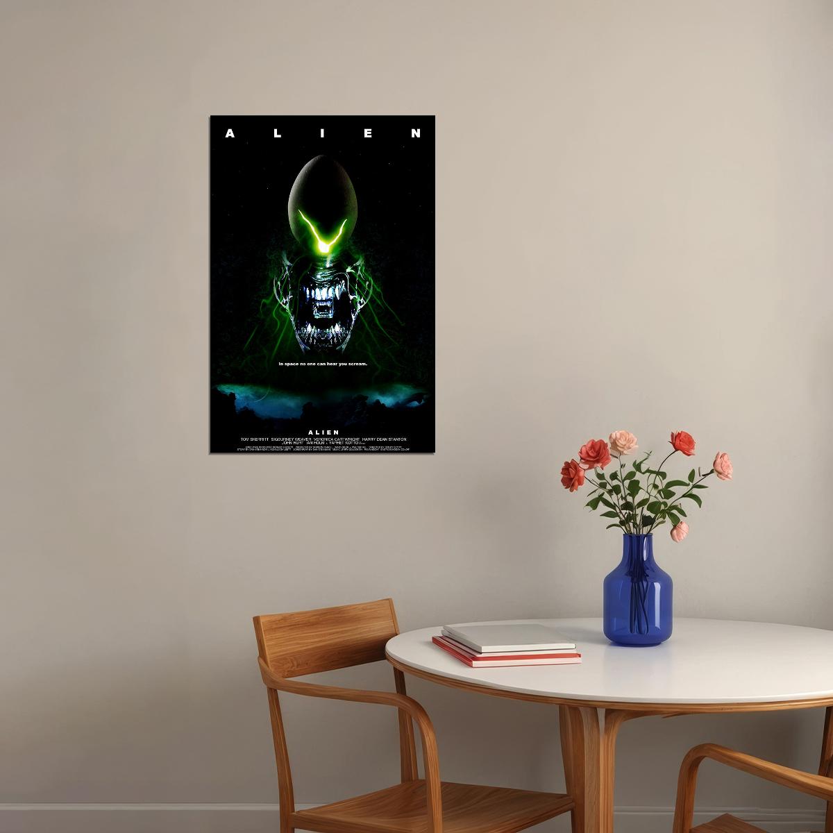 Classic Alien Movie Science Fiction Adventure Poster Wall Art Print Home Wall Decor - xonomax