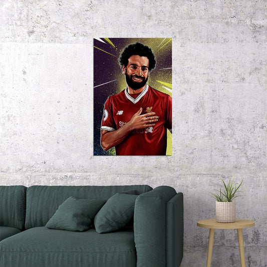 Mohamed Salah Soccer Football Player Poster Wall Art Print Home Wall Decor - xonomax