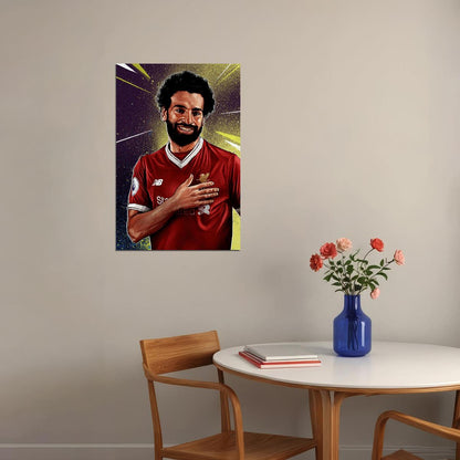 Mohamed Salah Soccer Football Player Poster Wall Art Print Home Wall Decor - xonomax