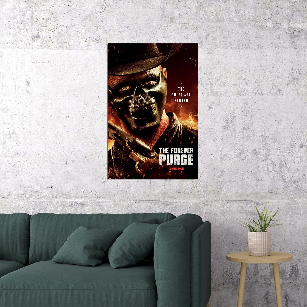 The Forever Purge 2021 Action Poster Wall Art Print Home Wall Decor - xonomax