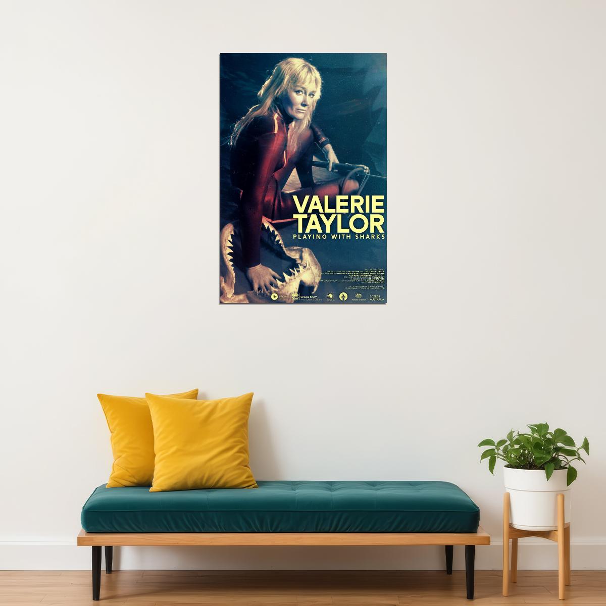 Playing With Sharks Movie Poster Wall Art Print Home Wall Decor - xonomax