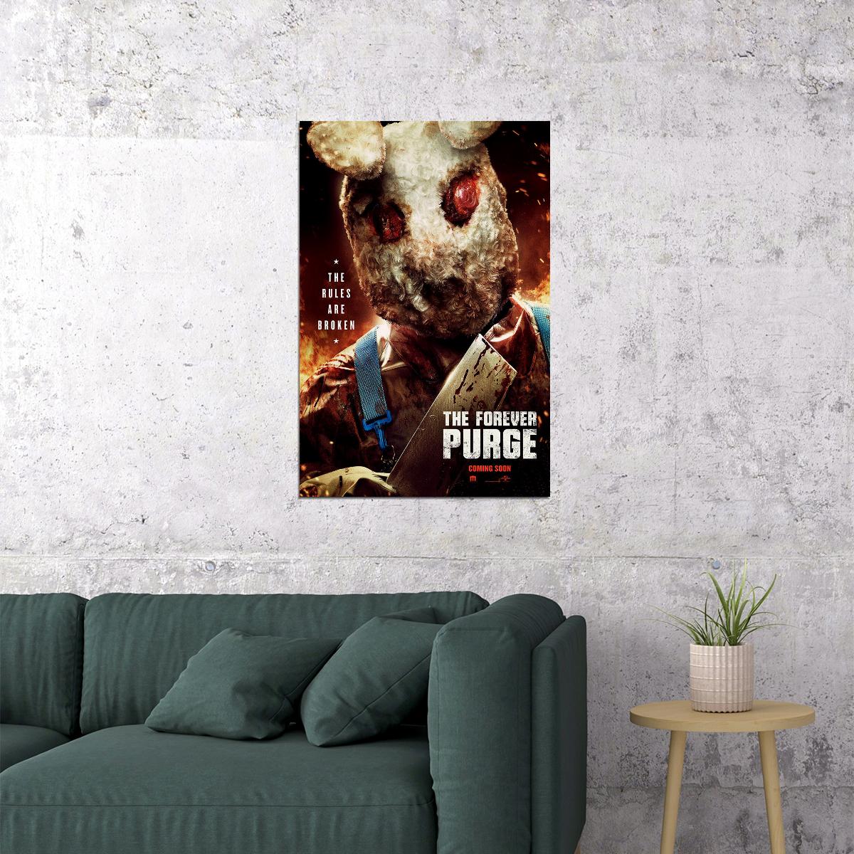 The Forever Purge 2021 Movie Poster Wall Art Print Home Wall Decor - xonomax