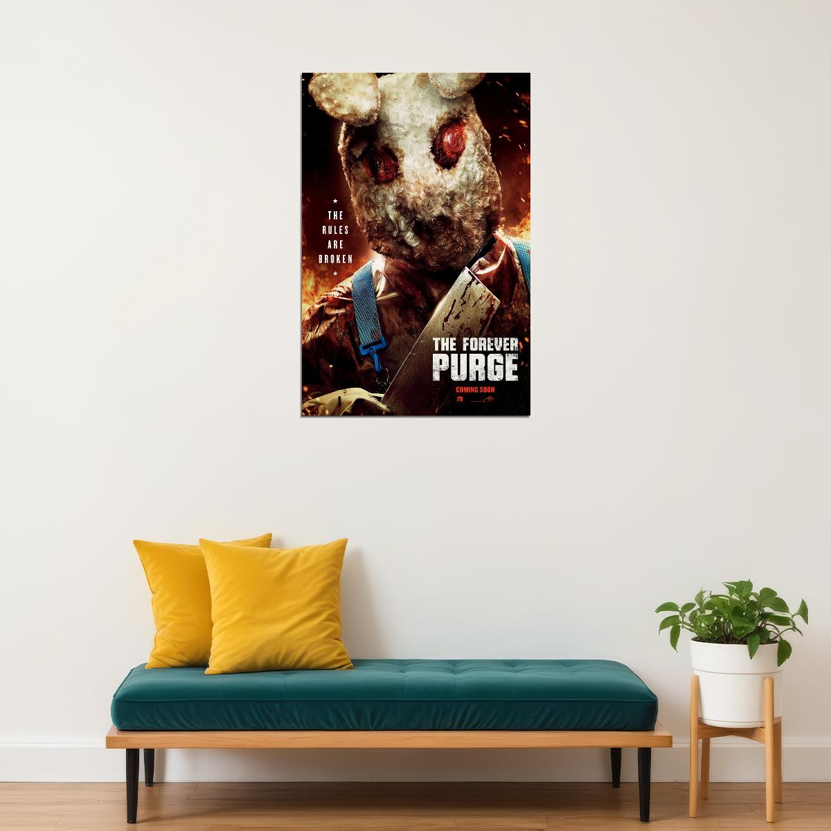 The Forever Purge 2021 Movie Poster Wall Art Print Home Wall Decor - xonomax