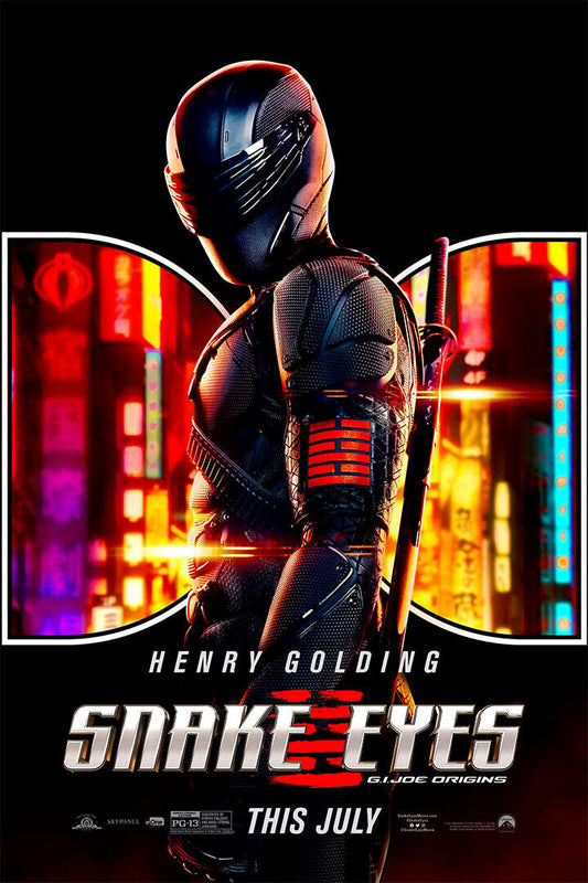 Snake Eyes Movie Gi Joe Origins Poster Wall Art Print Home Wall Decor - xonomax