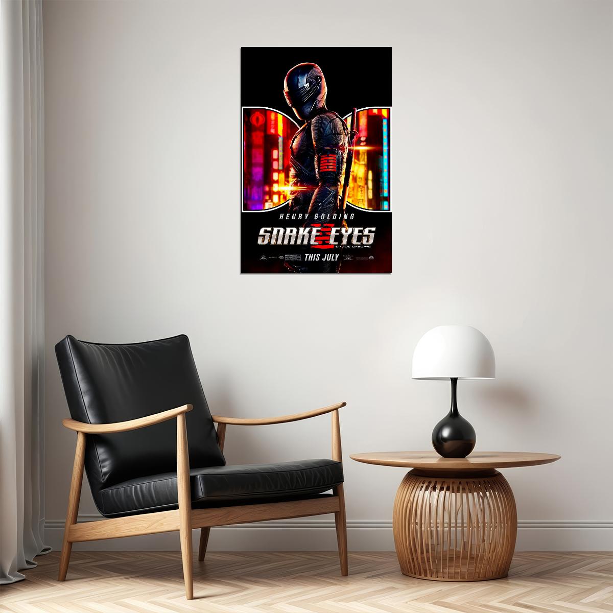 Snake Eyes Movie Gi Joe Origins Poster Wall Art Print Home Wall Decor - xonomax