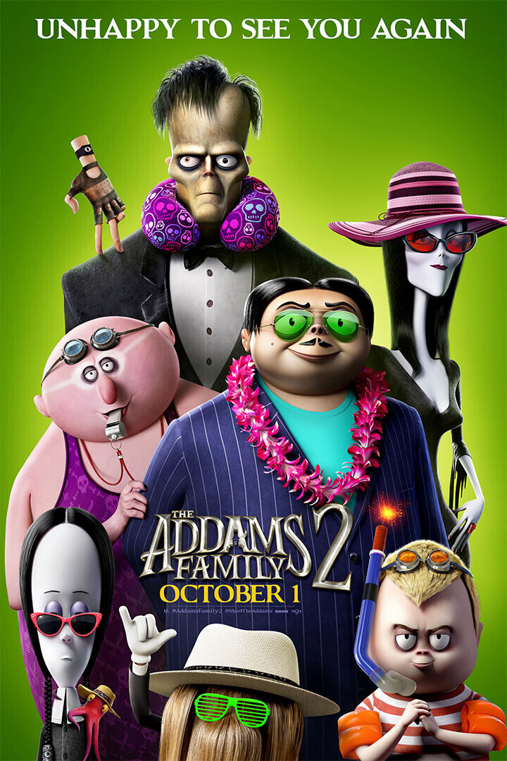 The Addams Family 2 Movie Animation Poster Wall Art Print Home Wall Decor - xonomax