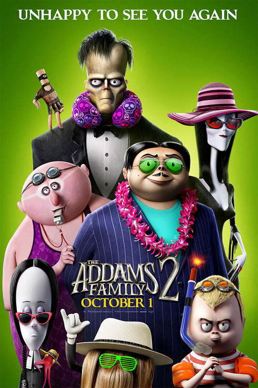 The Addams Family 2 Movie Animation Poster Wall Art Print Home Wall Decor - xonomax