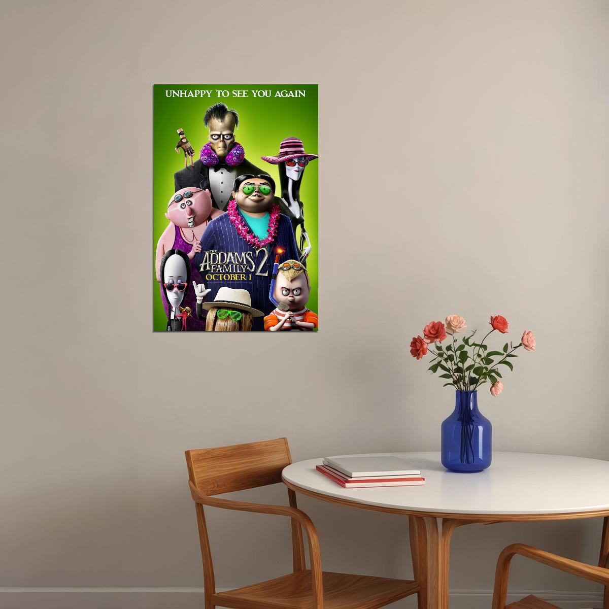 The Addams Family 2 Movie Animation Poster Wall Art Print Home Wall Decor - xonomax