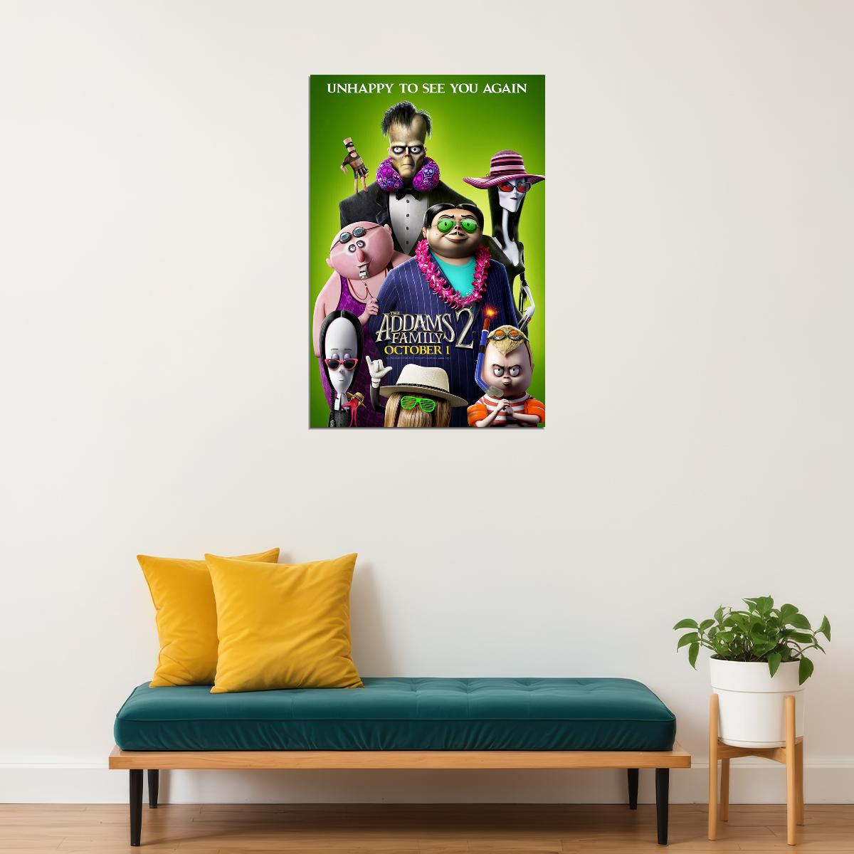 The Addams Family 2 Movie Animation Poster Wall Art Print Home Wall Decor - xonomax