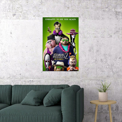 The Addams Family 2 Movie Animation Poster Wall Art Print Home Wall Decor - xonomax