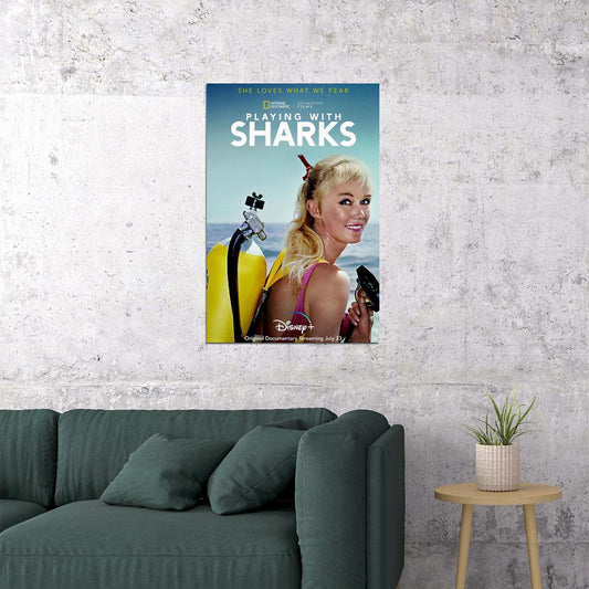 Playing With Sharks 2021 Movie Poster Wall Art Print Home Wall Decor - xonomax