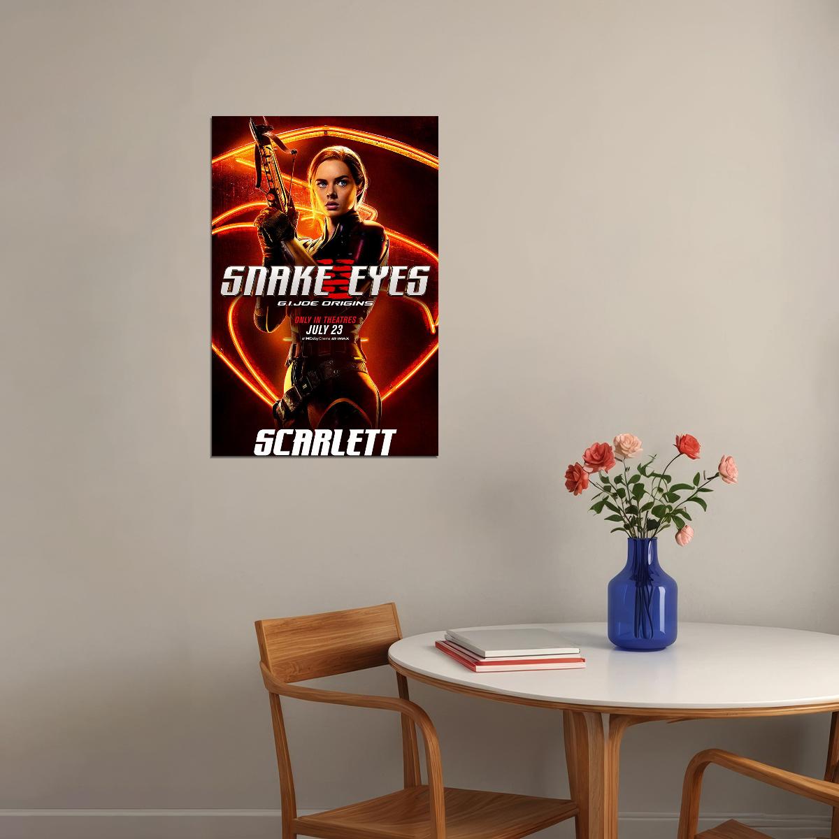 Snake Eyes Movie Gi Joe Origins Poster Wall Art Print Home Wall Decor - xonomax
