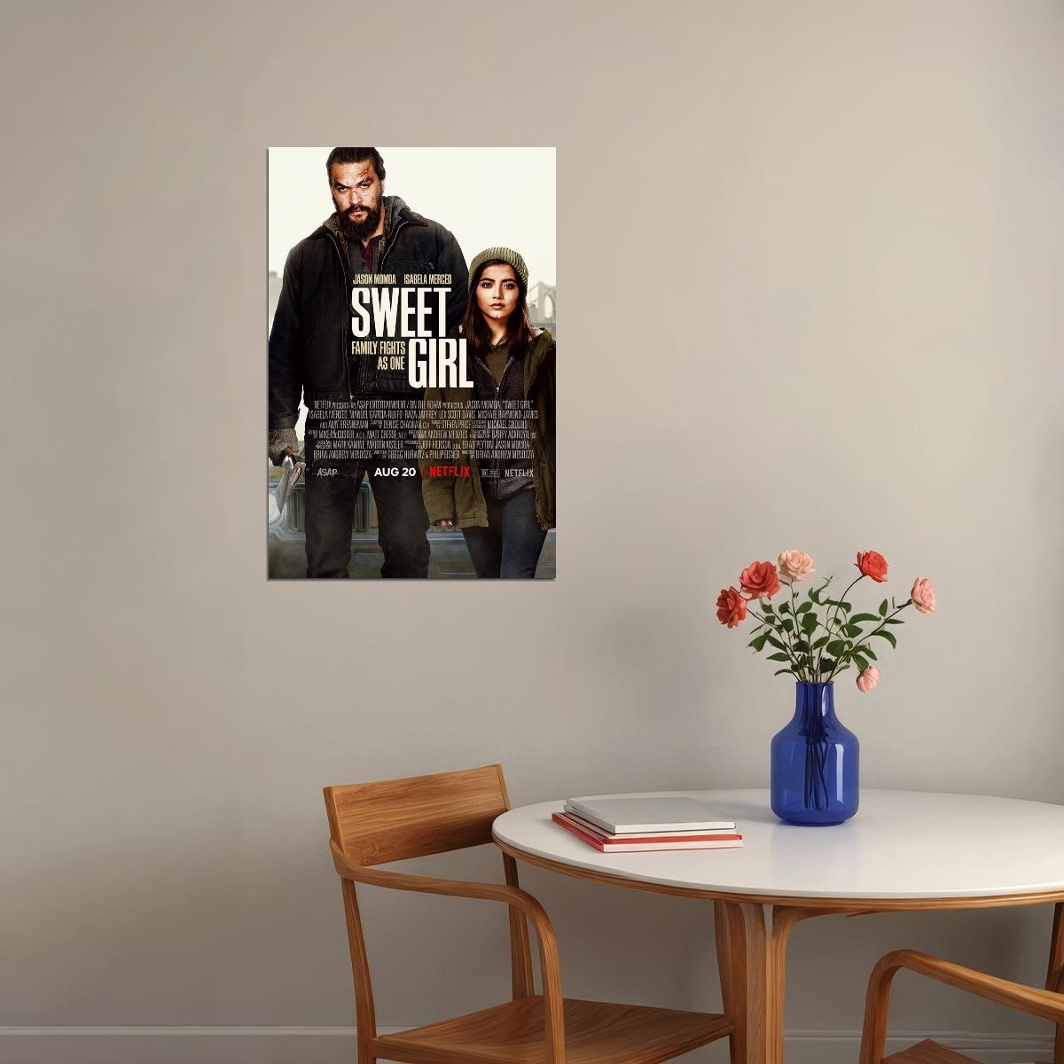 Sweet Girl 2021 Movie Poster Wall Art Print Home Wall Decor - xonomax
