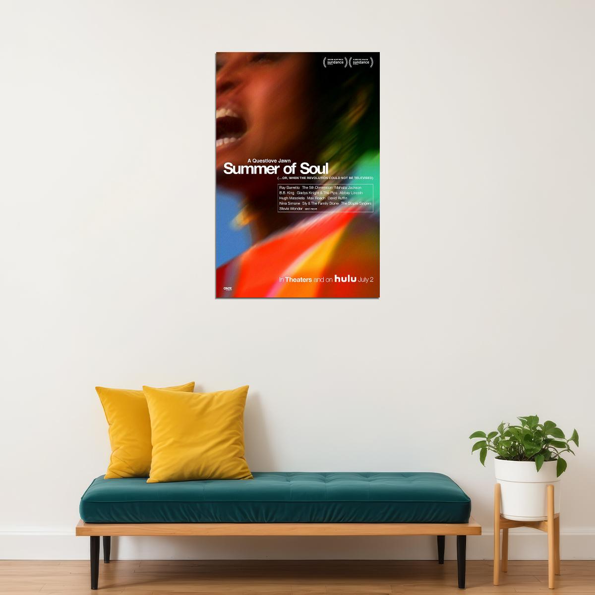 Summer Of Soul 2021 Movie Poster Wall Art Print Home Wall Decor - xonomax