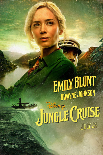 Jungle Cruise 2021 Action Movie Poster Wall Art Print Home Wall Decor - xonomax