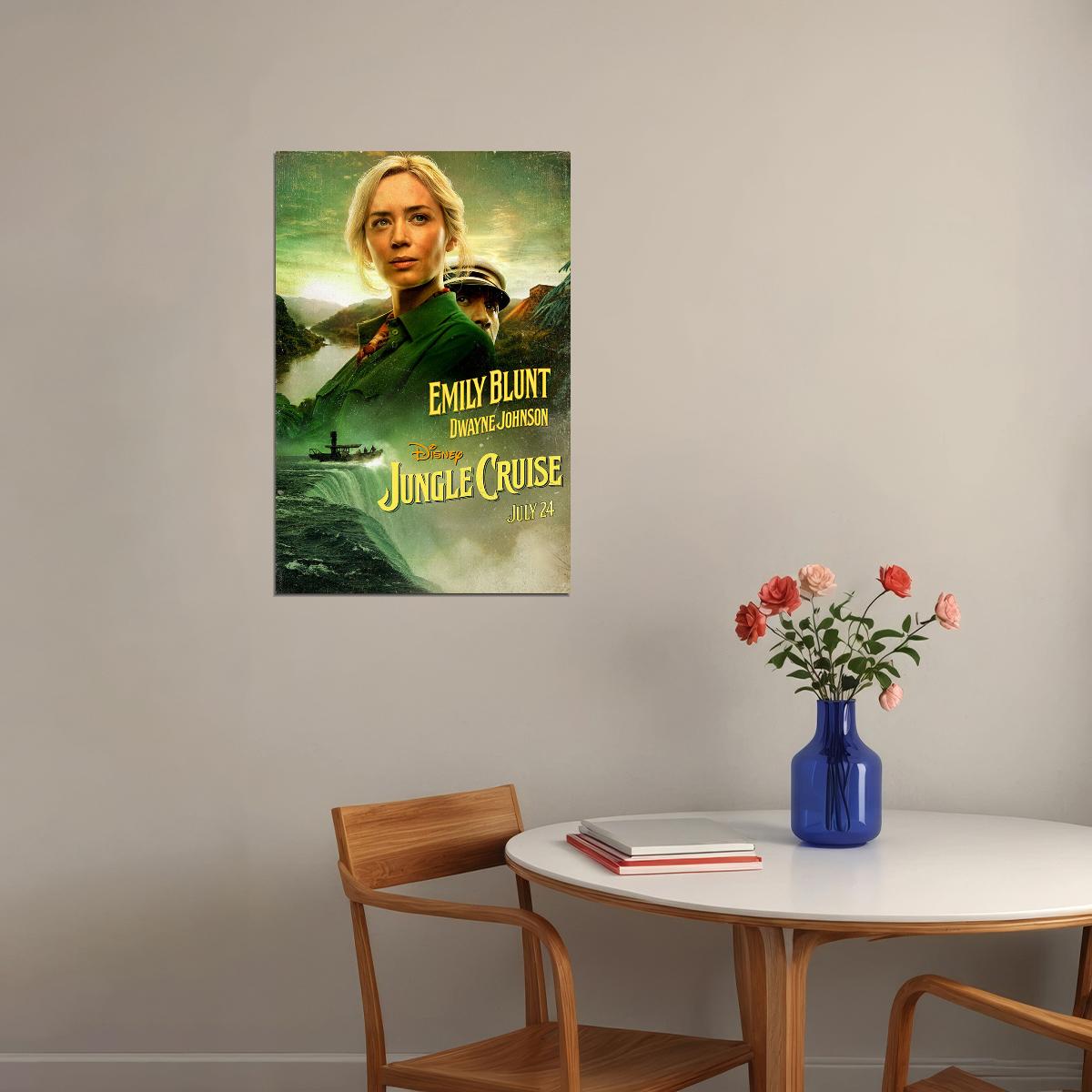 Jungle Cruise 2021 Action Movie Poster Wall Art Print Home Wall Decor - xonomax