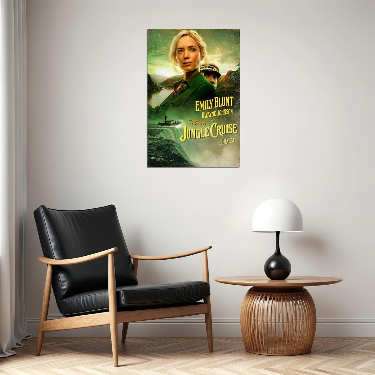 Jungle Cruise 2021 Action Movie Poster Wall Art Print Home Wall Decor - xonomax