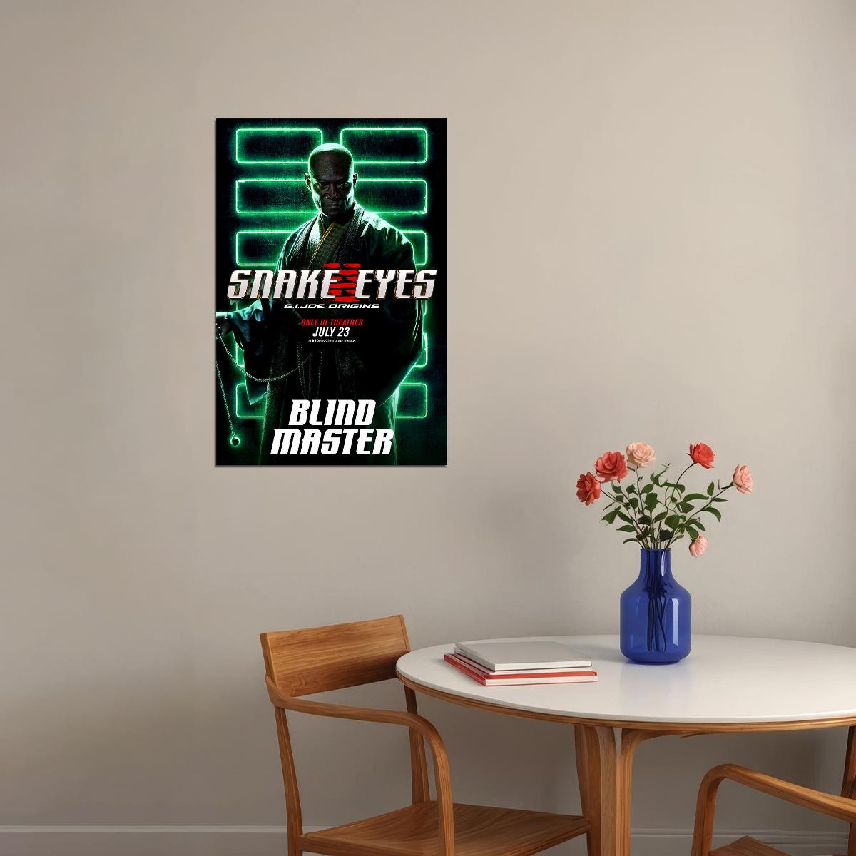 Snake Eyes 2021 Gi Joe Origins Action Poster Wall Art Print Home Wall Decor - xonomax