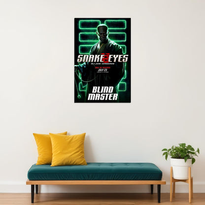 Snake Eyes 2021 Gi Joe Origins Action Poster Wall Art Print Home Wall Decor - xonomax
