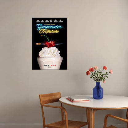 Gunpowder Milkshake 2021 Fantasy Movie Poster Wall Art Print Home Wall Decor - xonomax