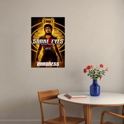 Snake Eyes 2021 Gi Joe Origins Action Poster Wall Art Print Home Wall Decor - xonomax