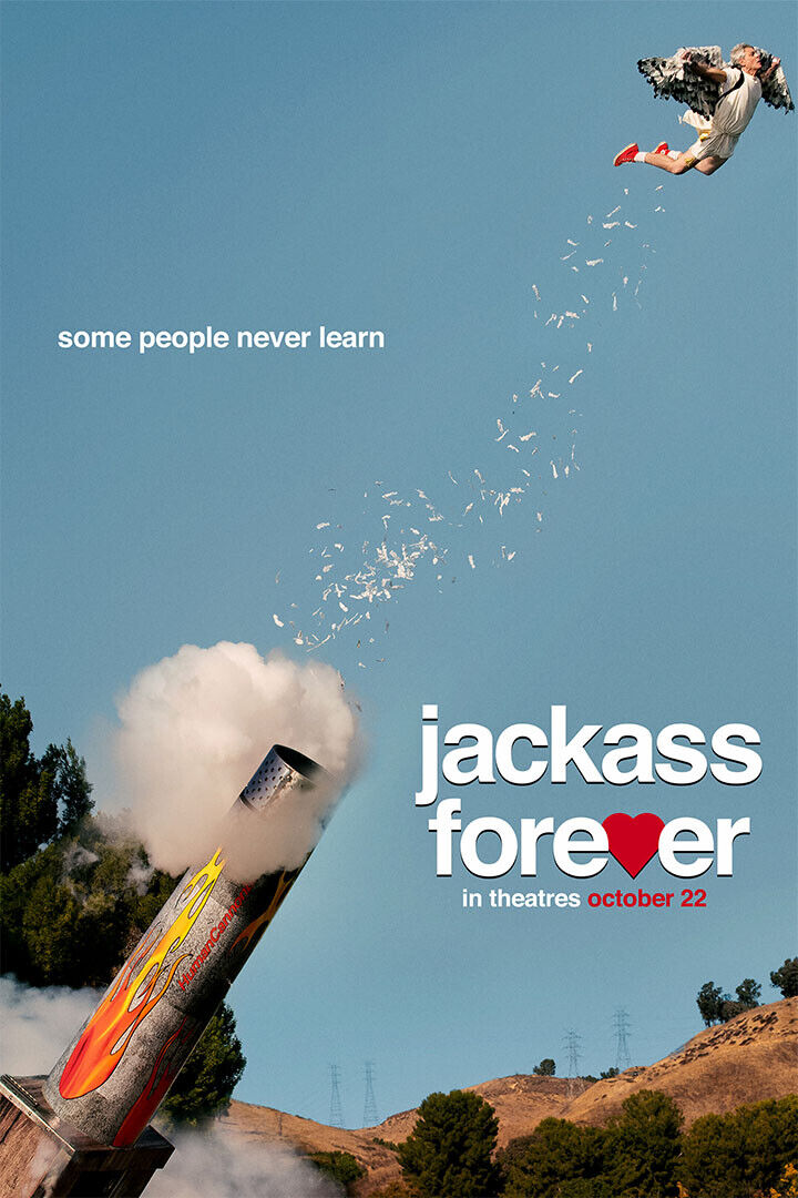 Jackass Forever Movie Some People Never Learn Poster Wall Art Print Home Wall Decor - xonomax