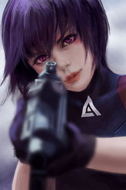 Ghost In The Shell Fight Riot Police Anime Crime Poster Wall Art Print Home Wall Decor