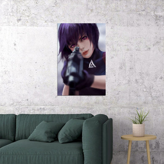 Ghost In The Shell Fight Riot Police Anime Crime Poster Wall Art Print Home Wall Decor