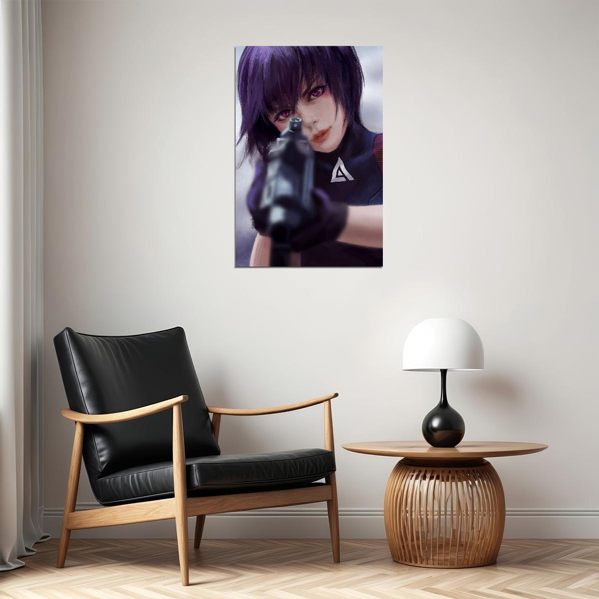 Ghost In The Shell Fight Riot Police Anime Crime Poster Wall Art Print Home Wall Decor