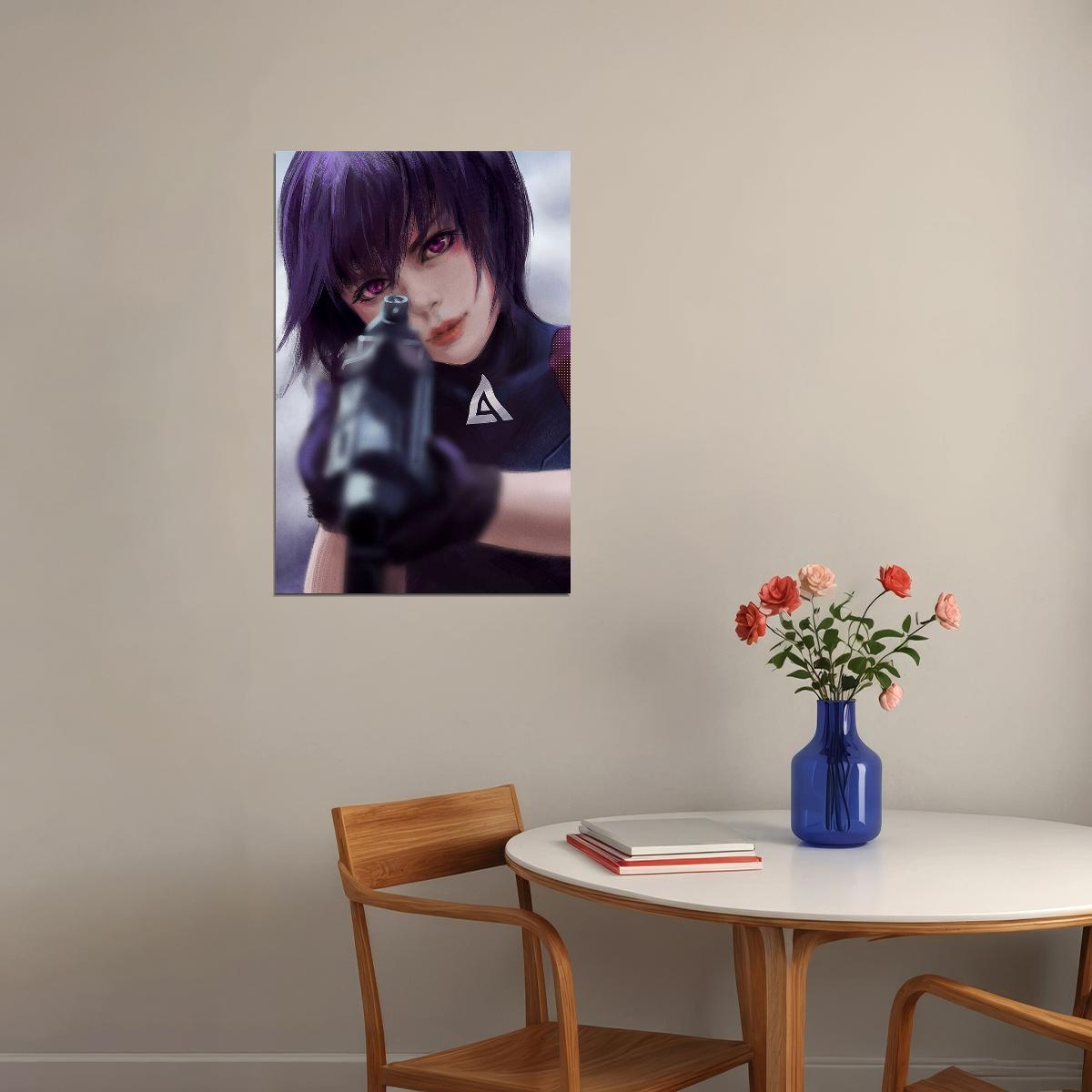 Ghost In The Shell Fight Riot Police Anime Crime Poster Wall Art Print Home Wall Decor
