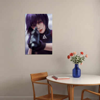 Ghost In The Shell Fight Riot Police Anime Crime Poster Wall Art Print Home Wall Decor
