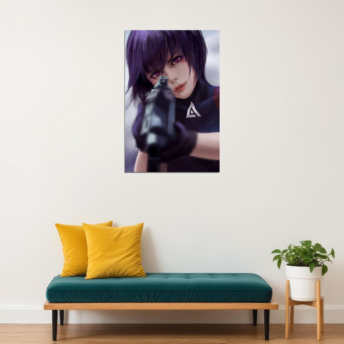 Ghost In The Shell Fight Riot Police Anime Crime Poster Wall Art Print Home Wall Decor