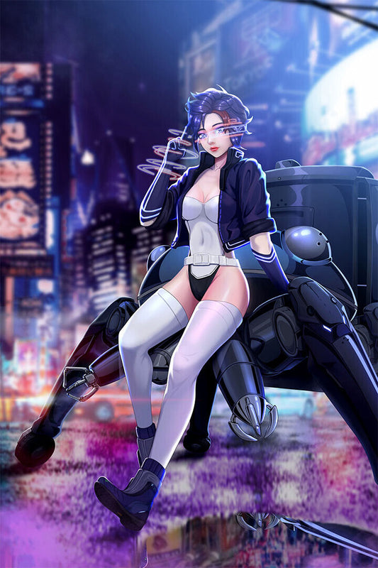 Ghost In The Shell Fight Riot Police Anime Movie Poster Wall Art Print Home Wall Decor