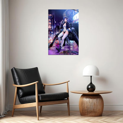 Ghost In The Shell Fight Riot Police Anime Movie Poster Wall Art Print Home Wall Decor