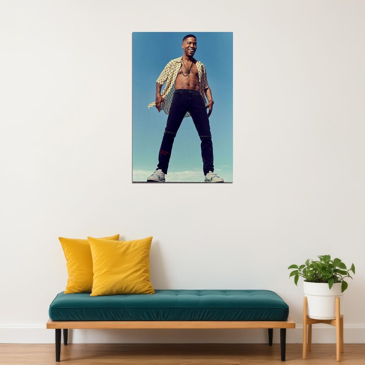 Kid Cudi Hip Hop Rap Singer Star Music Album Poster Wall Art Print Home Wall Decor - xonomax