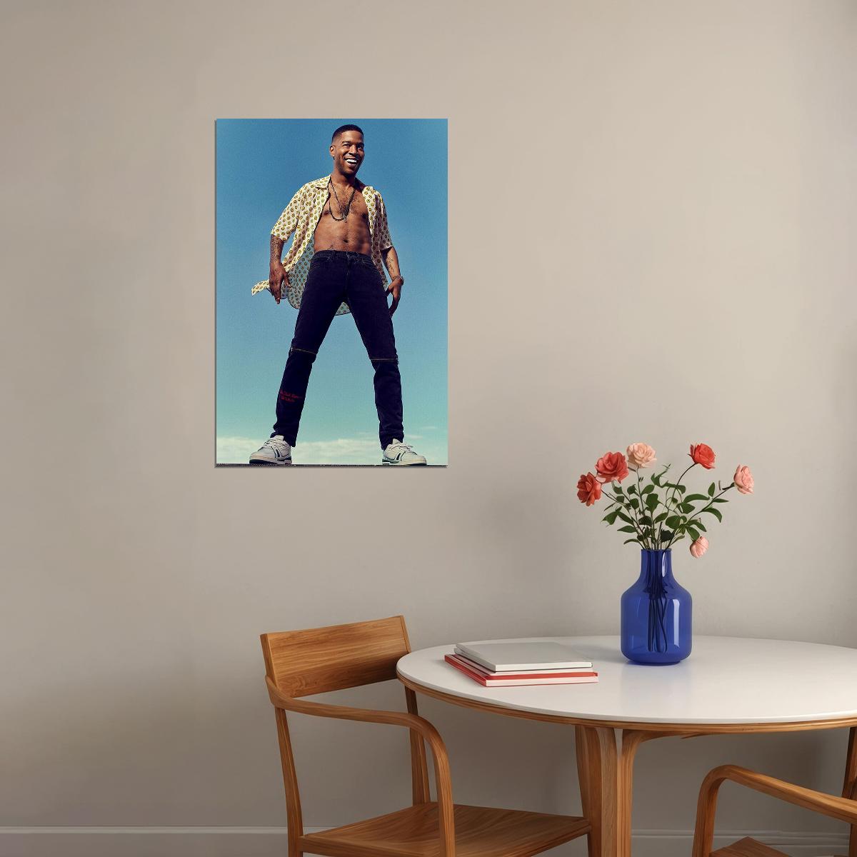 Kid Cudi Hip Hop Rap Singer Star Music Album Poster Wall Art Print Home Wall Decor - xonomax