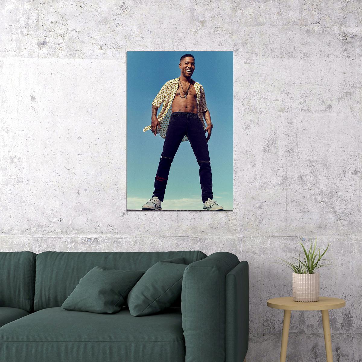 Kid Cudi Hip Hop Rap Singer Star Music Album Poster Wall Art Print Home Wall Decor - xonomax