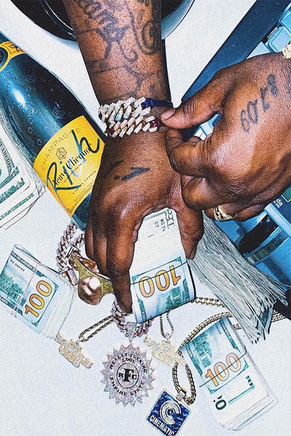 Smoke Dza Jayy Grams Money Is The Motive Poster Wall Art Print Home Wall Decor - xonomax