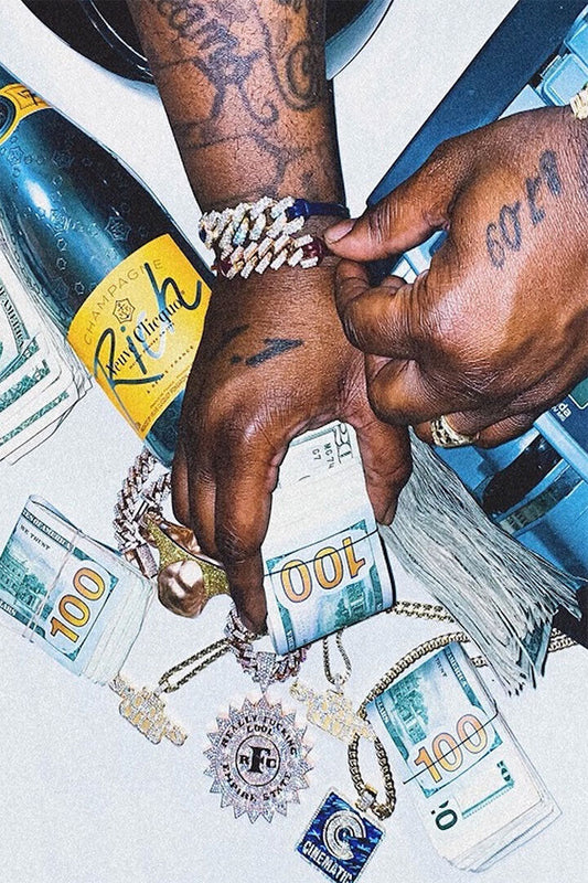 Smoke Dza Jayy Grams Money Is The Motive Poster Wall Art Print Home Wall Decor - xonomax