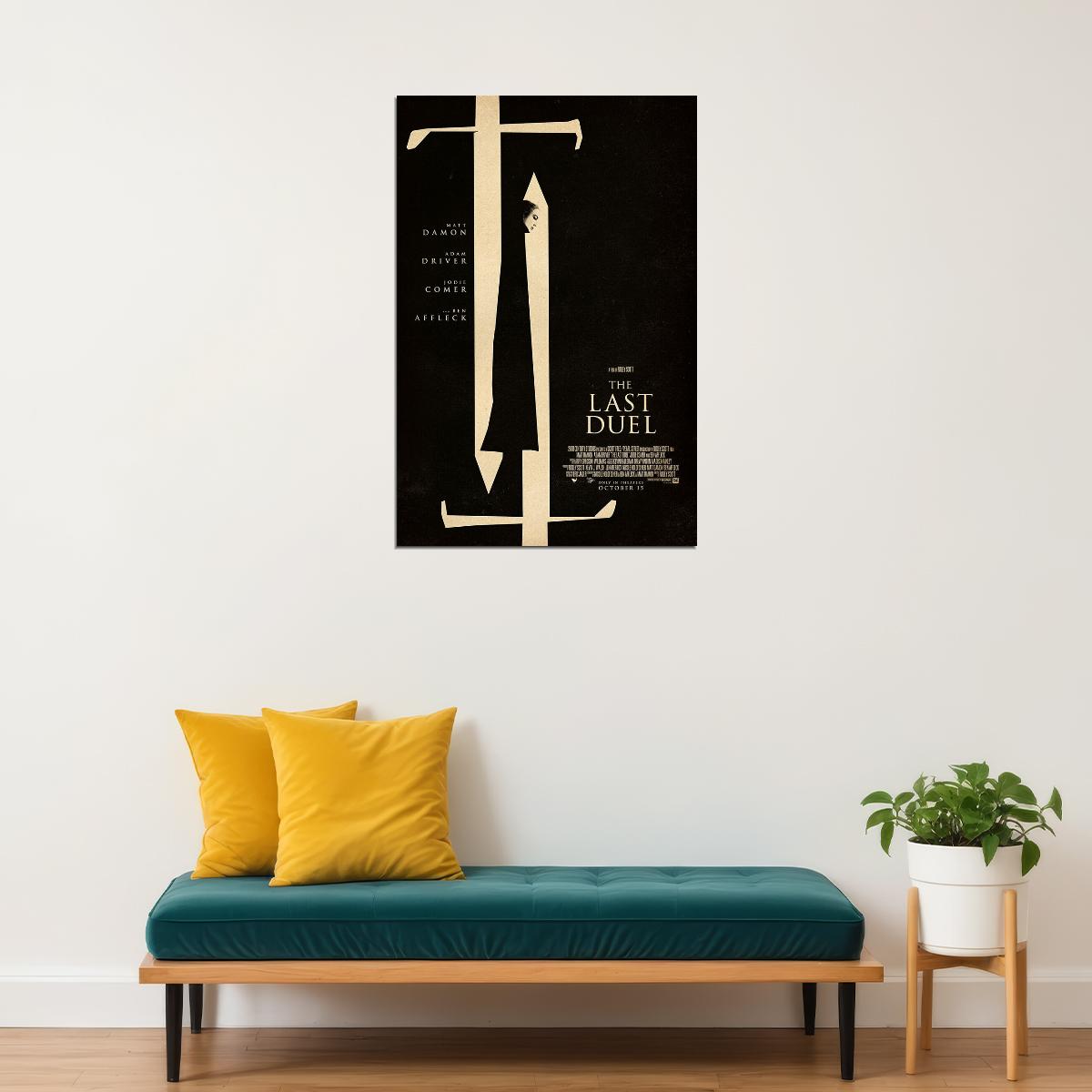 The Last Duel Movie Action Movie Poster Wall Art Print Home Wall Decor - xonomax