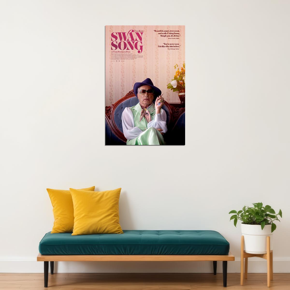 Swan Song 2021 Fantasy Movie Poster Wall Art Print Home Wall Decor - xonomax