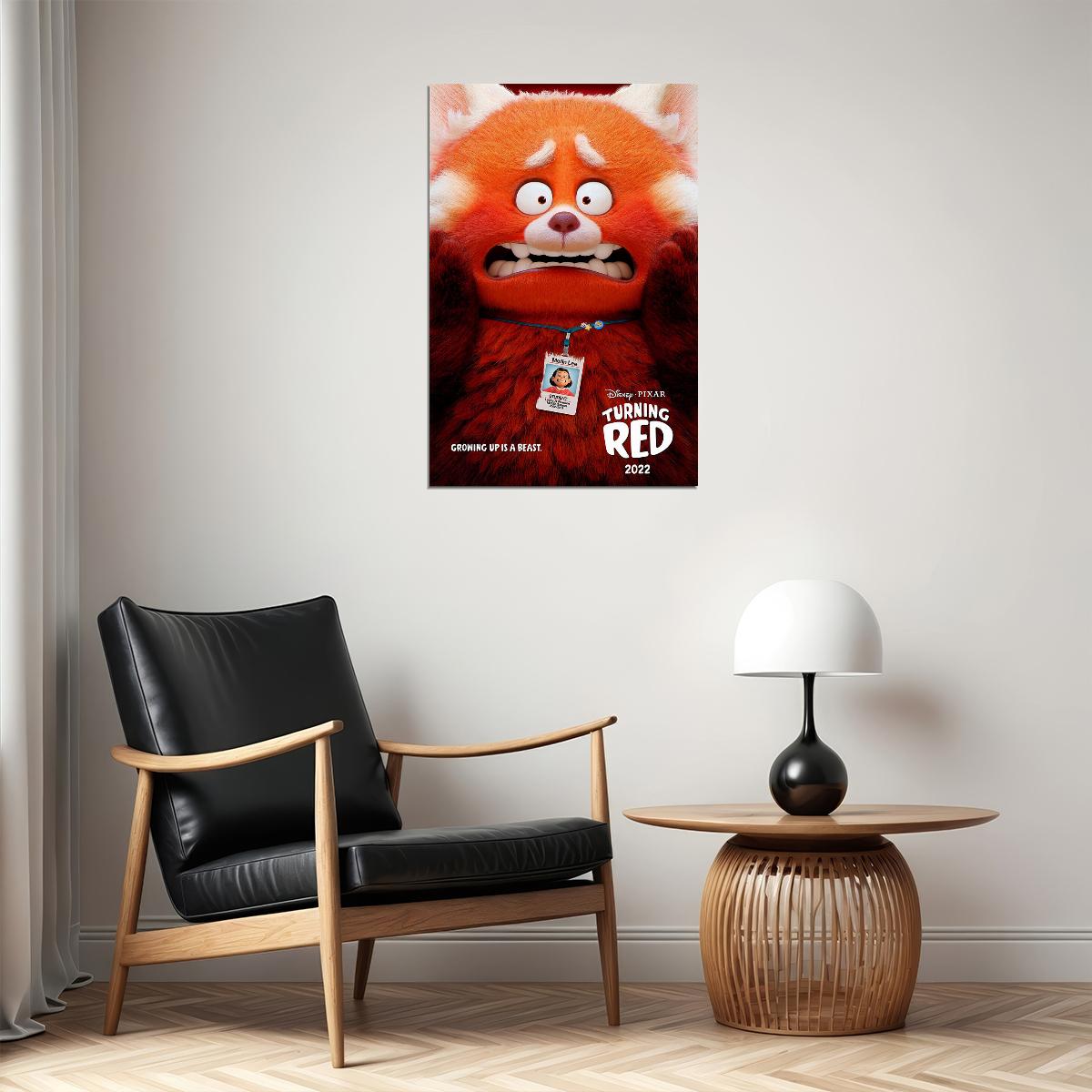 Turning Red 2022 Movie Poster Wall Art Print Home Wall Decor - xonomax