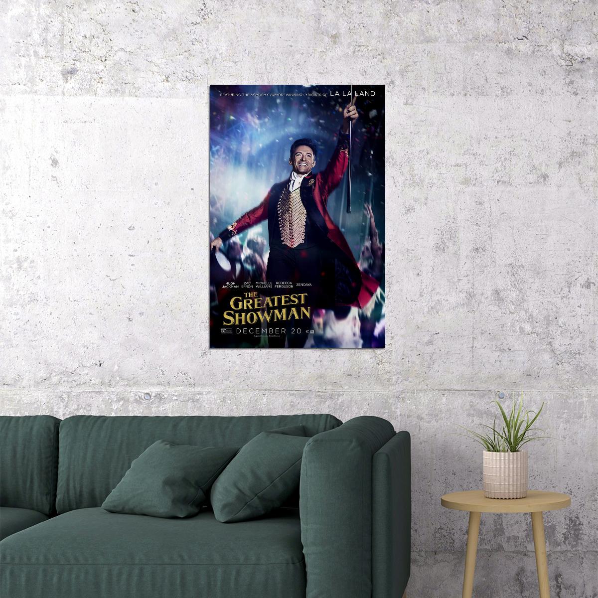 Greatest Showman Zac Efron Hugh Jackman Michelle Williams Poster Wall Art Print Home Wall Decor - xonomax