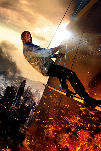 Skyscraper 2018 Movie Dwayne Johnson Adventure Poster Wall Art Print Home Wall Decor