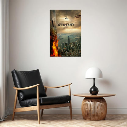Skyscraper 2018 Movie Dwayne Johnson Action Thriller Poster Wall Art Print Home Wall Decor - xonomax