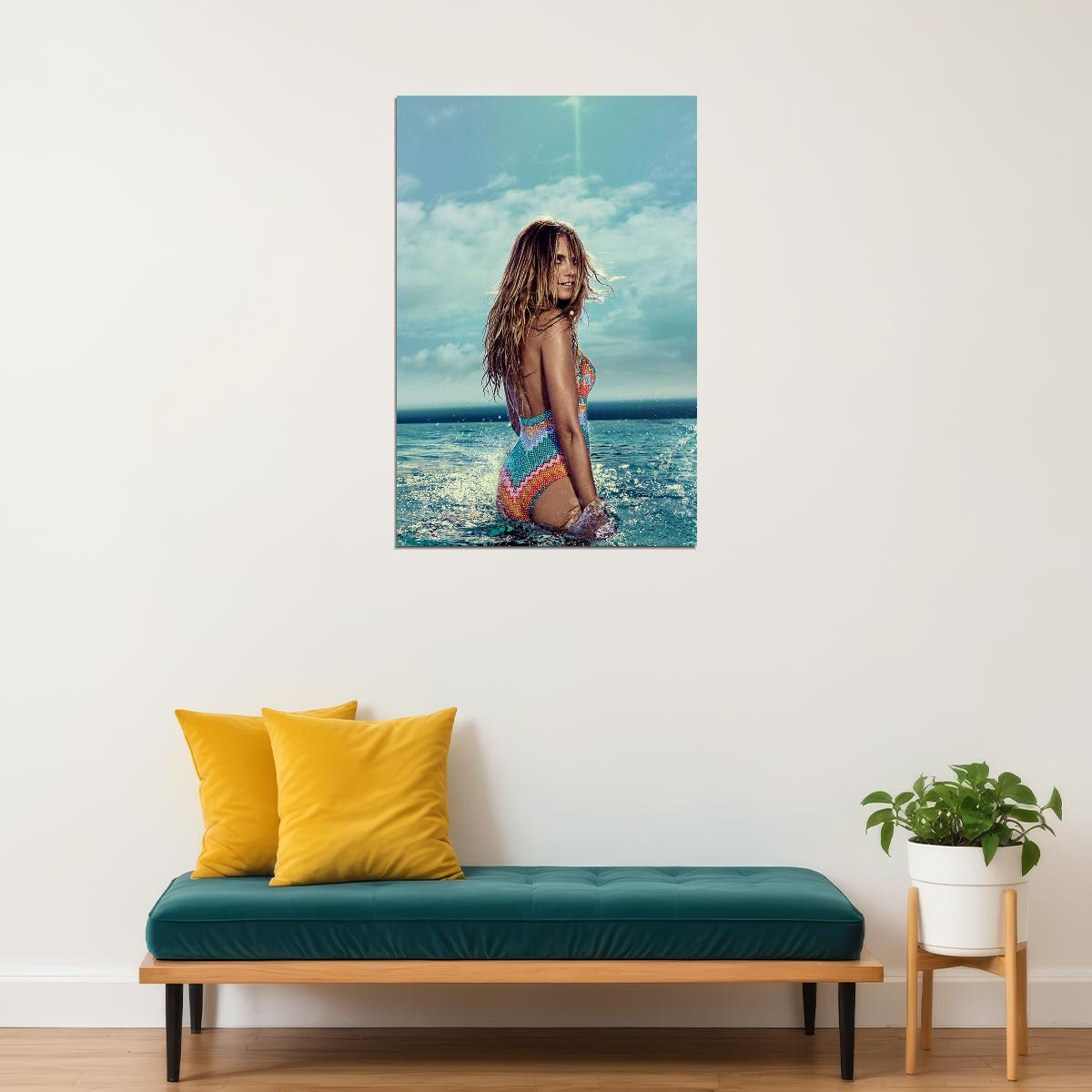 Heidi Klum Super Model Magazine Fashion Cover Poster Wall Art Print Home Wall Decor - xonomax