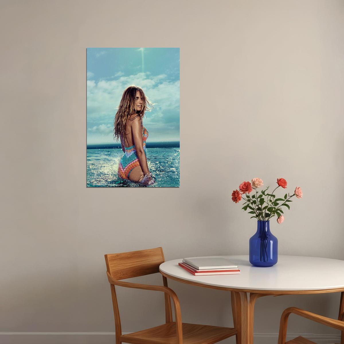 Heidi Klum Super Model Magazine Fashion Cover Poster Wall Art Print Home Wall Decor - xonomax